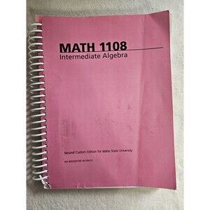 MATH 1108 (Intermediate Algebra)